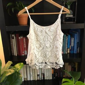 Lace crochet tank